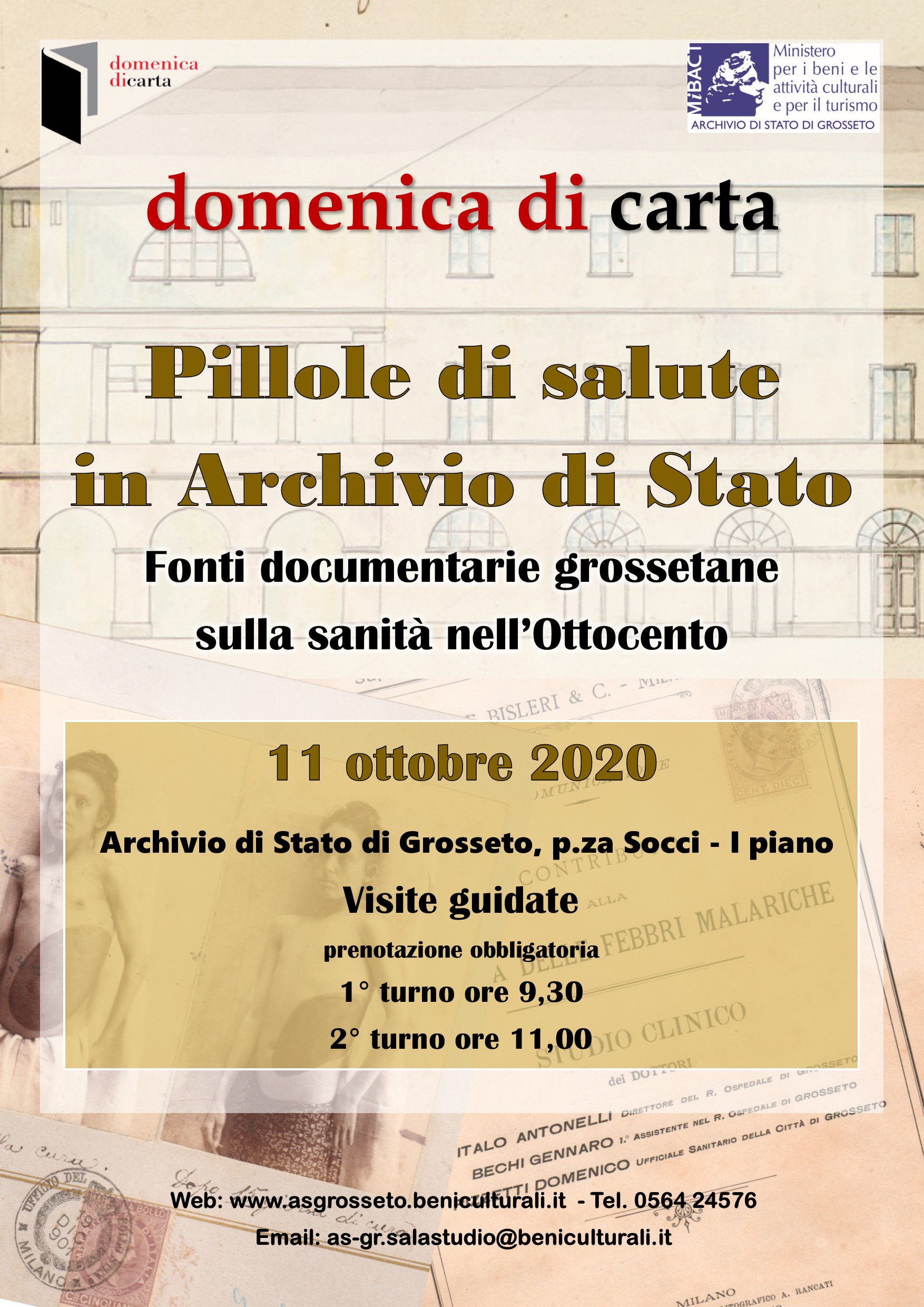 Pillole di salute in Archivio di Stato. Le fonti documentarie grossetane sulla sanità nell’Ottocento.